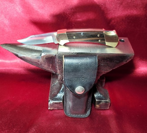VTG 3 Dot 1980-81 BUCK USA 112 Lockback Ranger Folder Knife W/Case No Nail Nick