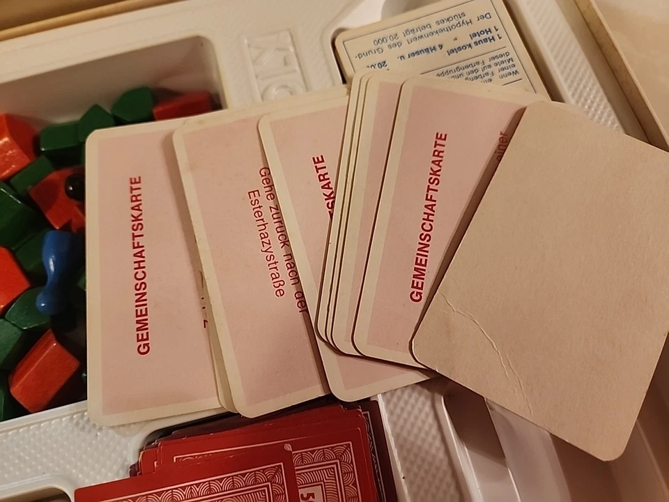 Juego de mesa Monopoly de colección Piatnik Austria Edición 1961 + bloc de puntuación Gerwinnkarte Foto 4 de 4