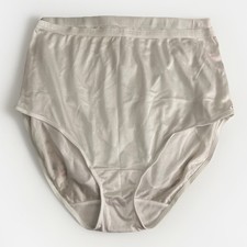 Breezies Set of 2 100 Nylon Full-Brief Panties-White-1X NEW