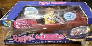 Bratz F.M. Cruiser Burgundy Car w/ Accessories, Battery-Operated FM Radio