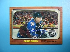 2002/03 TOPPS HERITAGE HOCKEY AUTOGRAPH CARD RO-CD CHRIS DRURY NM AUTO SIGNATURE