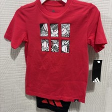 Adidas 2 Piece Short Outfit Size 5 New