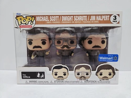 Funko Pop! The Office Michael Scott Dwight Schrute Jim Halpert 3-Pack