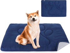 Dog Crate Pad23"x 36"Washable Crate Mat with Anti-Slip Bottom Dog Mats for Sl...