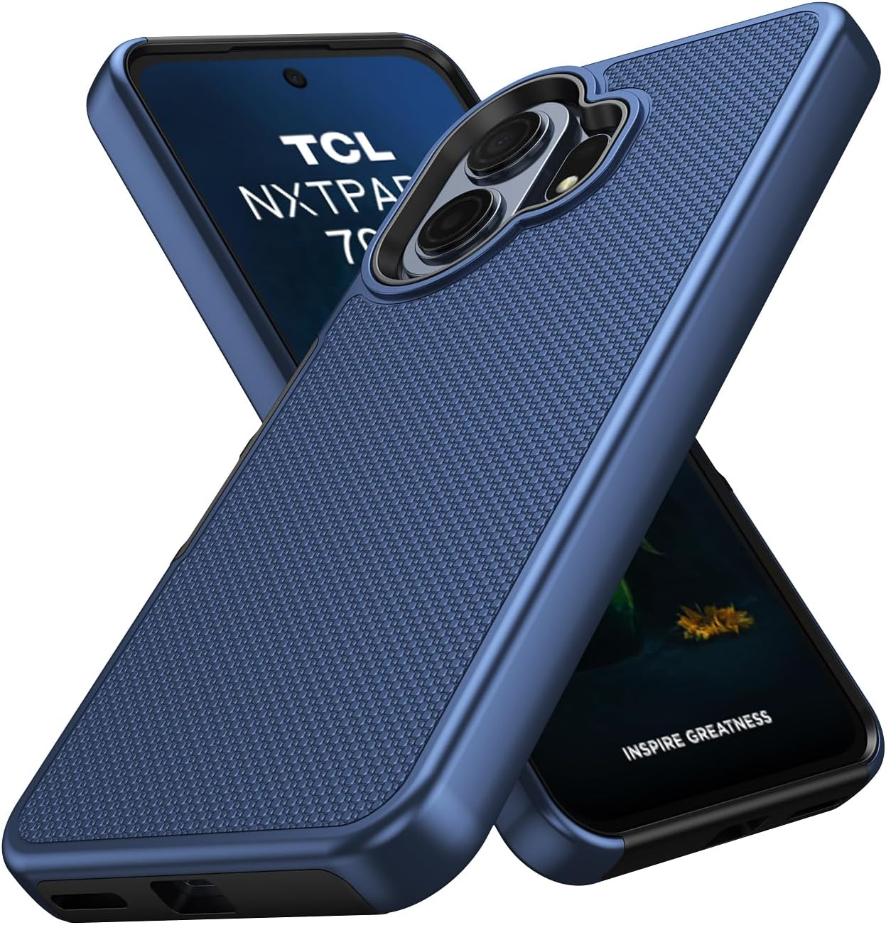 For TCL NXTPAPER 70 Pro 5G Phone Case with Screen Protector Blue ...