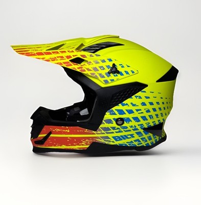 FLY Racing Lux Motocross Helmet Size Small 55 56cm Peugeot BILT Graphic