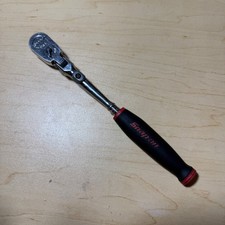 Snap-on Tools 14 Dr Soft Grip Handle Locking Flex-head Ratchet Thlx72 Red