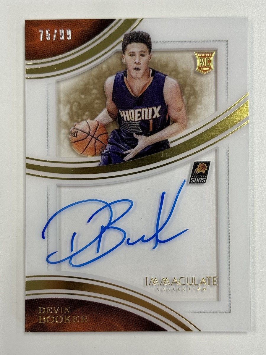 2015-16 Panini Immaculate Shadowbox Signatures Devin Booker Rookie