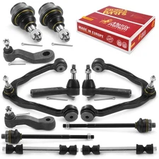 Sway Bar & Tie Rod & Control Arm Set for 02-06 Chevy Avalanche GMC Sierra 1500
