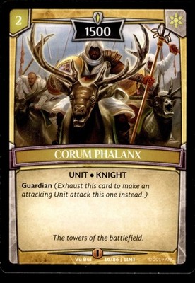 Corum Phalanx 10/86 Argent Saga 2019 ARG Trading Card TCG
