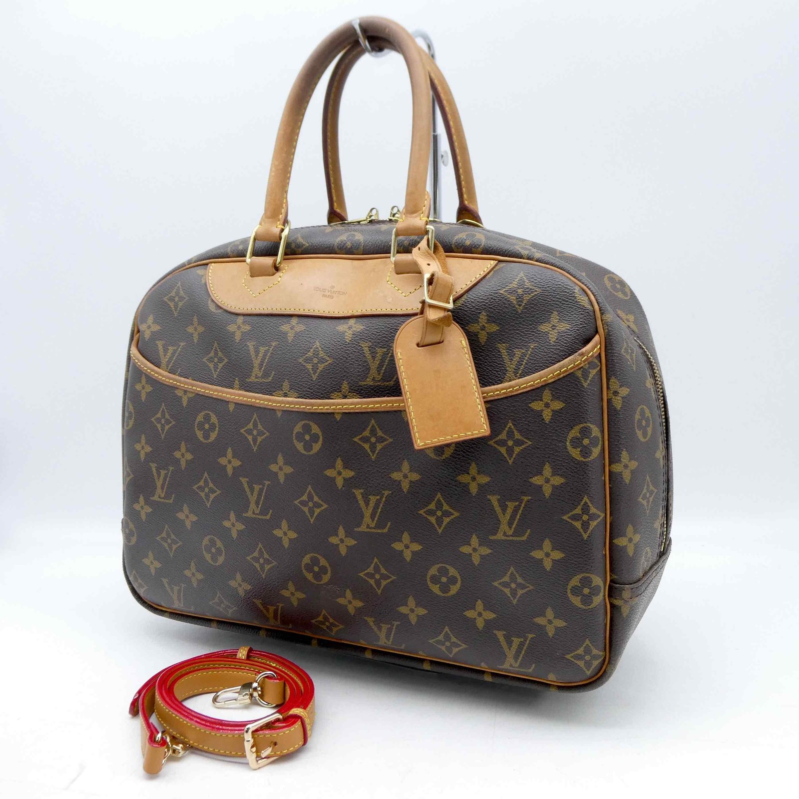 Louis Vuitton Deauville M47270 Monogram PVC Leather Hand Travel Bag 904