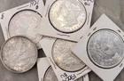 Morgan Silver Dollars Lot Of 6/1896/21/00/04/01...all BU/AU...ag.900/26.73g ea.