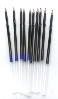 5  schwarze Kugelschreiberminen + 5 blaue Minen Kuliminen Ersatzminen