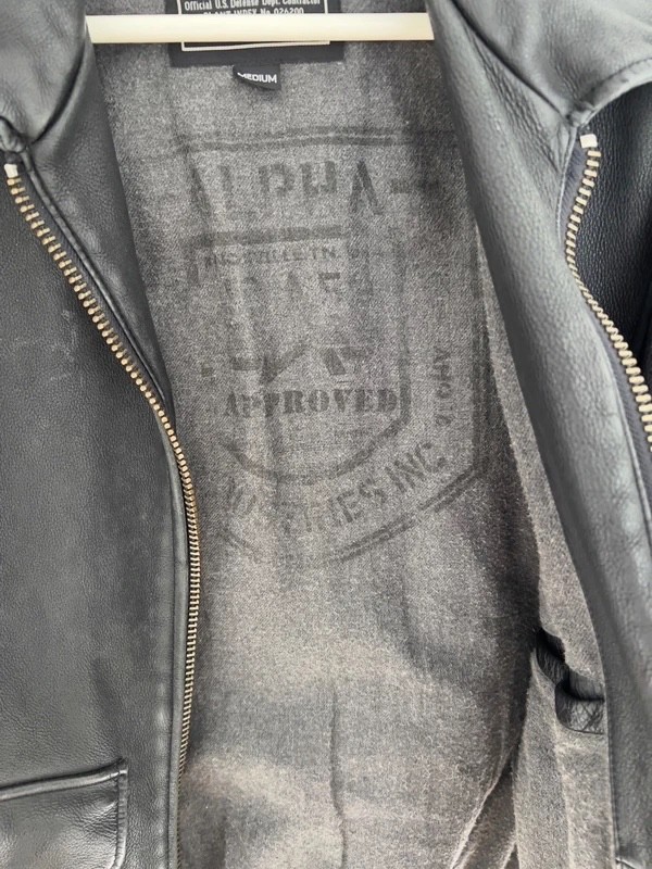 Archive / Sample Alpha Industries Nappa Leather J… - image 4