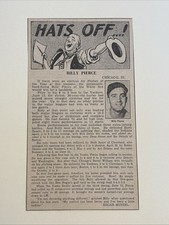 Billy Pierce Hats Off Chicago White Sox 1957 Sporting News Baseball 4X7 Panel