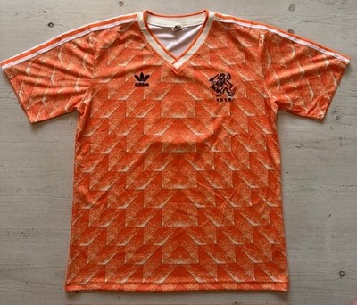 Netherlands 1988 Team Jersey Home  Shirt - Euro 88   Adidas Trefoil Original  L
