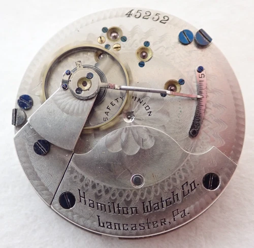 ANTIQUE 18s HAMILTON GRADE 929 15 JEWEL 15j HUNTER POCKET WATCH MOVEMENT