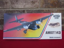 VINTAGE Heller Humbrol Amiot 143 French Bomber Airplane Kit #80390 SEALED BAG