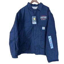 Carhartt FR Flame Resistant Duck Traditional Coat Quilt Lined Dark Blue 2XL