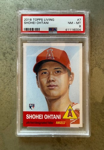 2018 Topps Living Shohei Ohtani #7 PSA 8