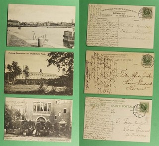 DR WHO 1900s DENMARK 3 POSTCARDS R80974