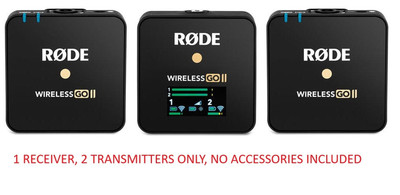 RDE Rode Wireless Go II Dual Channel Wireless Microphone Audio System Po G2U