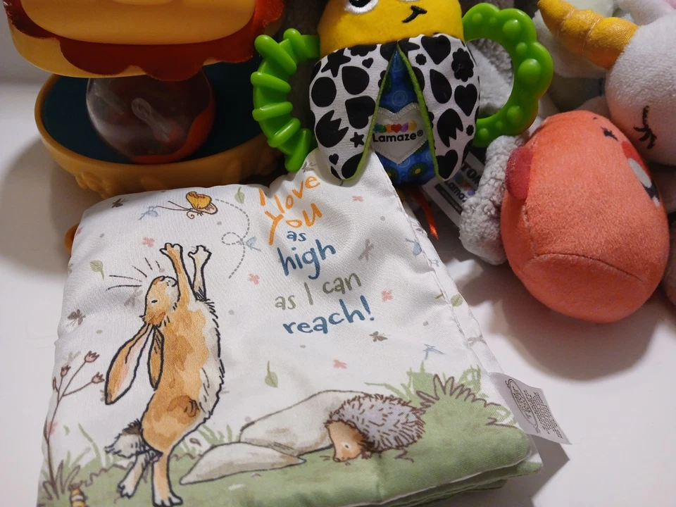 Lote de 6 juguetes sensoriales para bebés que incluyen murciélago FP y león oscilante +5 Foto 2 de 4