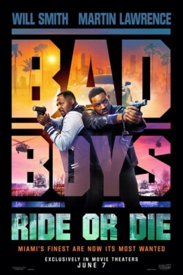 Bad Boys: Ride or Die 2024 Movie Poster Will Smith 27x40'' Martin Lawrence Poster