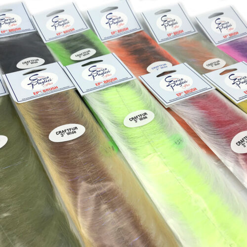 EP CRAFT FUR BRUSH 3" WIDE - Enrico Puglisi Fly Tying Baitfish Streamer Material - Picture 1 of 34