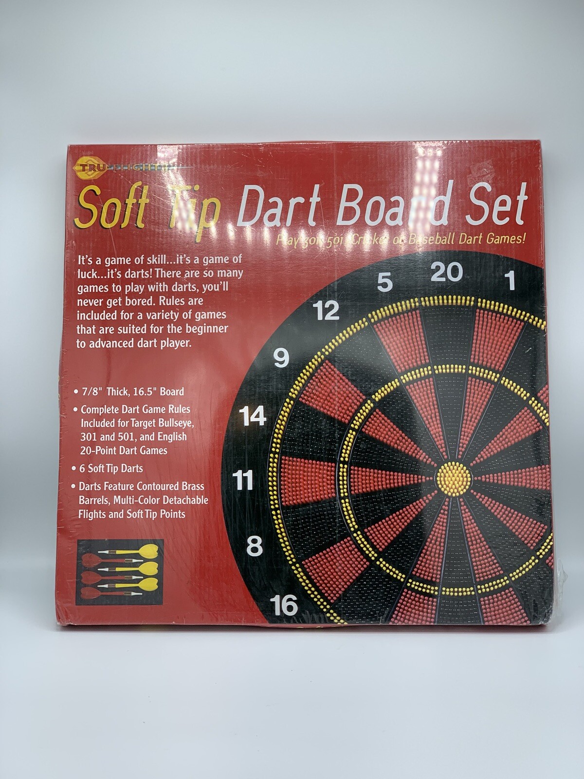 Tru-Flight Soft Tip Dart Board Set with Darts | eBay