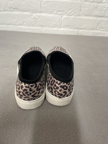 Faith Größe 5 Slipper Freizeitschuhe rosa Animalprint Stoff einmal getragen guter Zustand - Bild 6 von 11