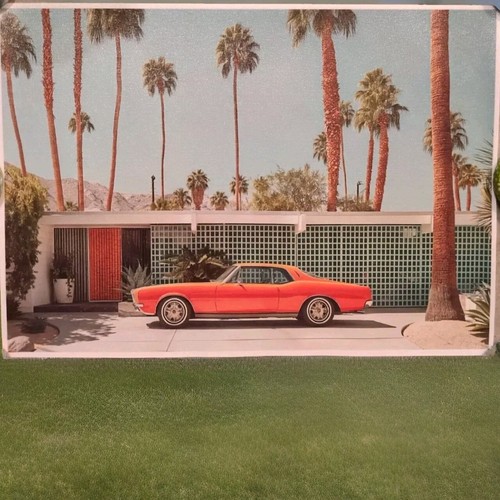 Canvas Poster Mid Century Modern Home 60s Pop Colors 20" X 28" Palm Springs - Picture 3 of 3
