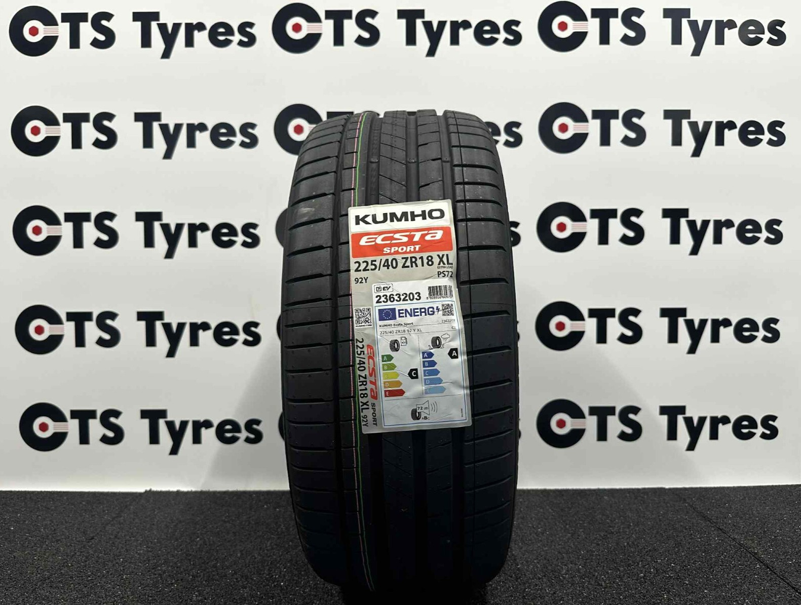 TYRE KUMHO 225/40 R18 92Y ECSTA SPORT PS72 XL SUMMER - Image 5