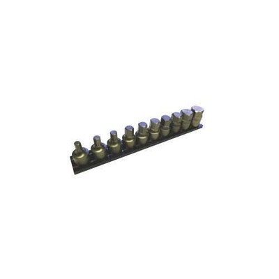 Vim Tools VIMIMPACT-VI6 Half Cut Stubby SAE Hex Set - 3/8'' Square Drive