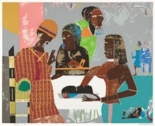 ROMARE BEARDEN : Salome : Archival Art Print