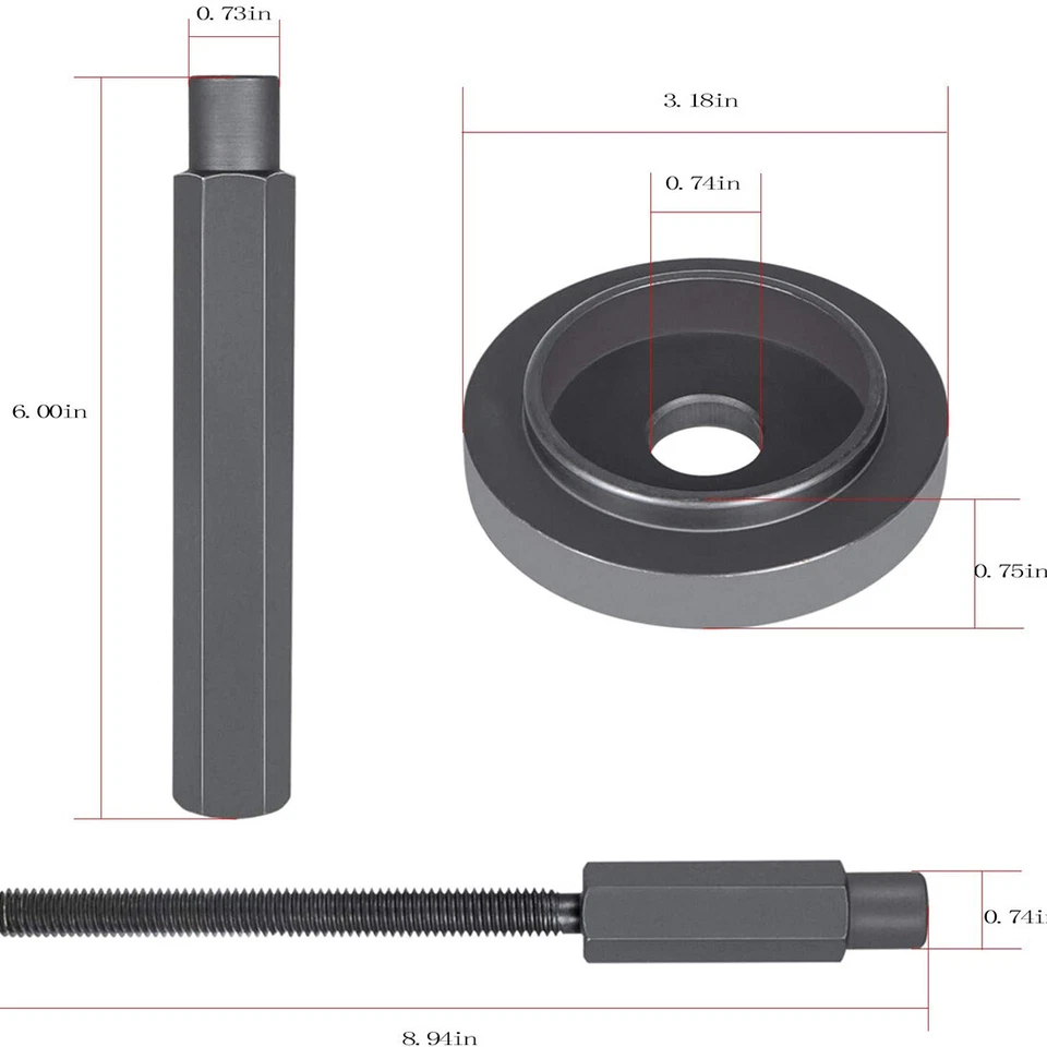 8885B Inner Axle Seal Installer Set for Chrysler Dodge Jeep Ram Truck 1500 2500 Foto 2 de 4