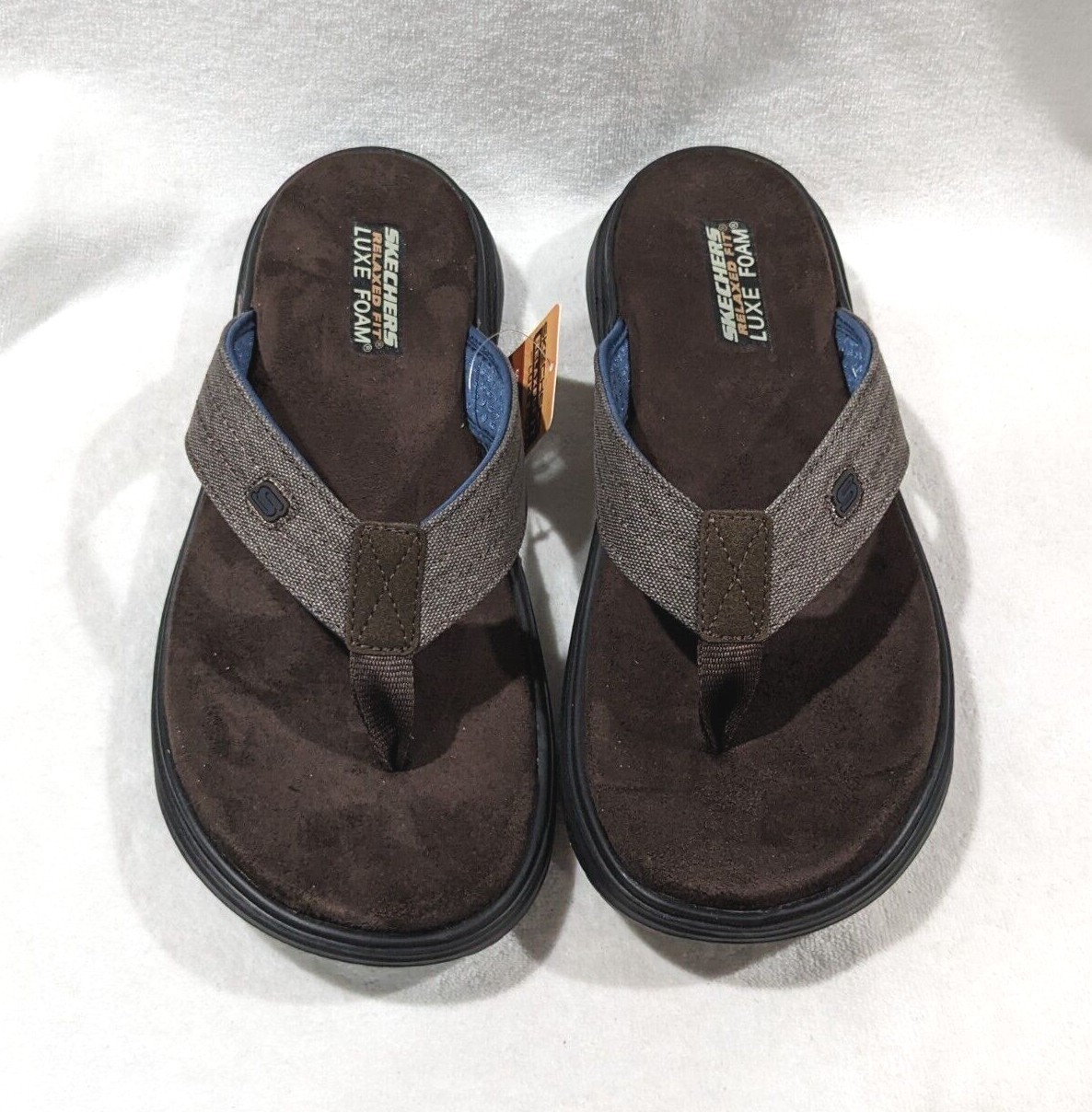 Skechers Relaxed Fit Proven SD Radnor Mens Size 10 Thong Sandals  