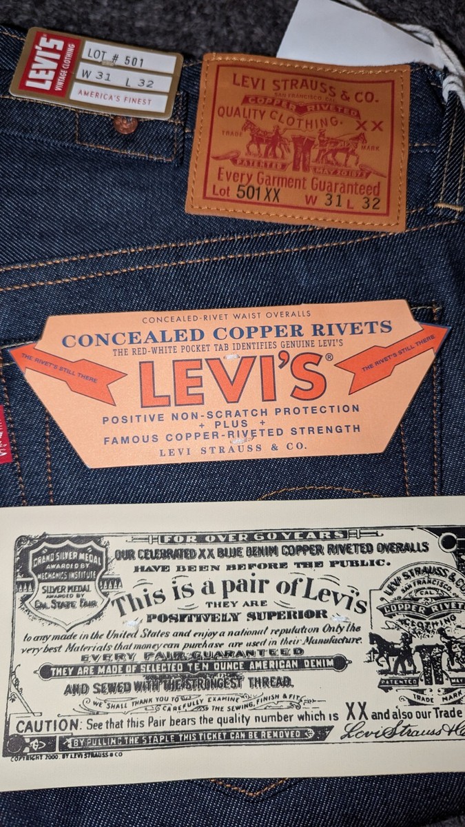 Levi's LVC 1937 501XX 37501-0015 STF Selvedge Raw Denim Levi's LVC 1937 501XX 37501-0015 STF Selvedge Raw Denim