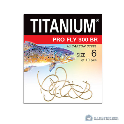 ROBINSON TITANIUM PRO FLY 300BR / FLIEGENHAKEN MIT ÖHR, ANGELHAKEN LOSE FLY HOOK