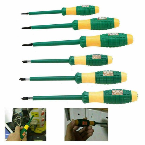 Electrician Insulated Electrical Screwdriver Slotted/Cross Hand Tool Tester DIY - Picture 3 of 18