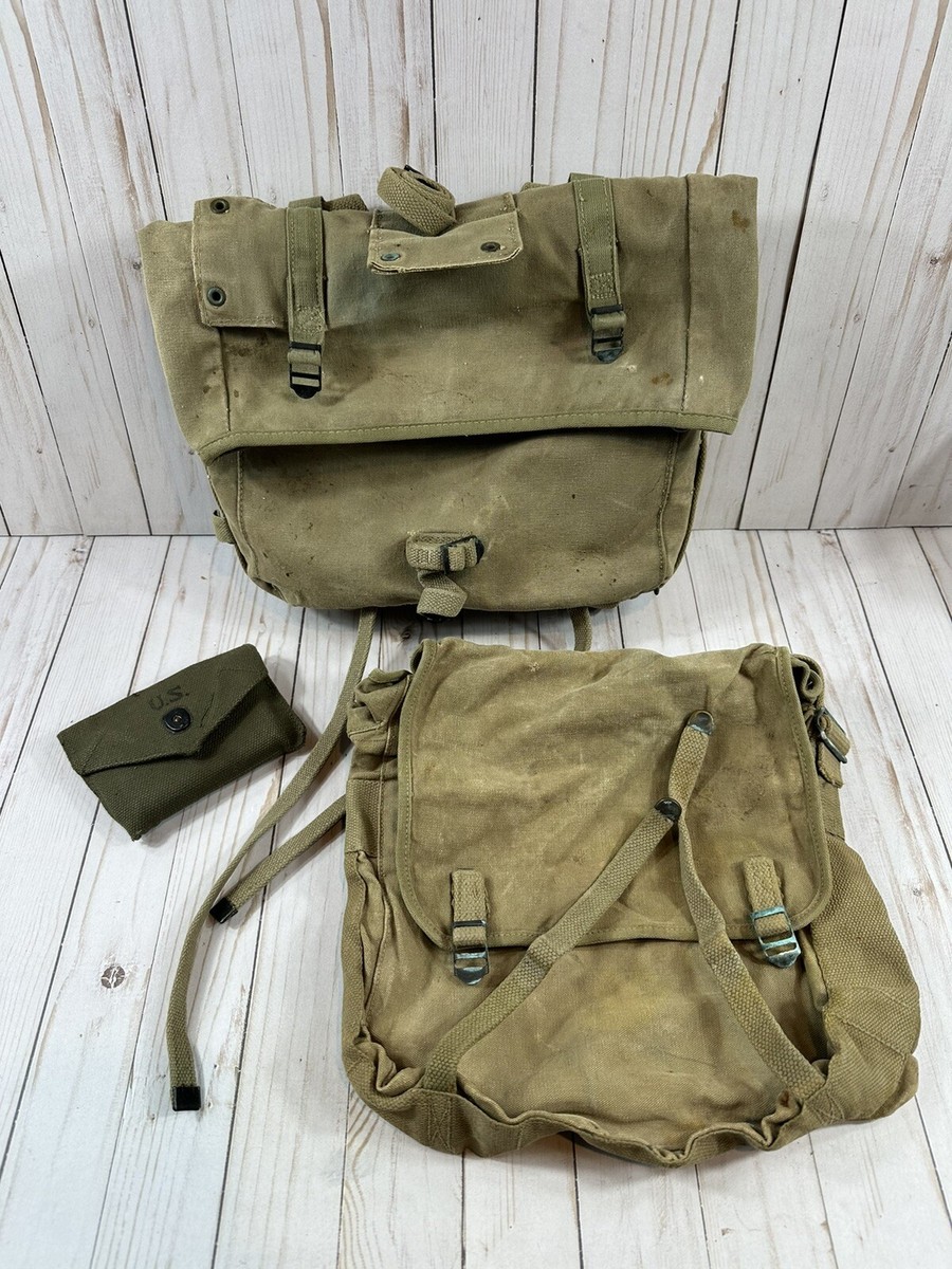 実物米軍FIELD PACK CANVAS COMBATフィールドパックサバゲー USMC(米海兵隊) NAM戦 M-1941 キャンバス コンバット フィールド