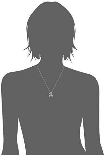 Sterling Silver Genuine Peridot Frog Pendant Necklace, 18" - Picture 2 of 3