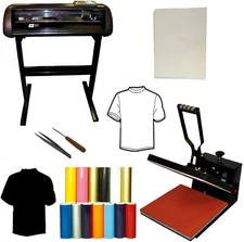 28" 1000g Vinyl Cutter Plotter,15x15 Heat Press,Transfer PU Vinyl,Transfer Paper