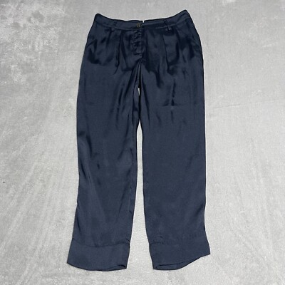 Atos Lombardini Italy Dress Pants Womens Navy Size 38 Italy