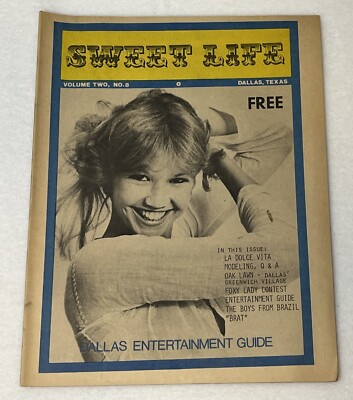 Sweet Life Magazine Dallas Texas  1978 Vol 2 No 8