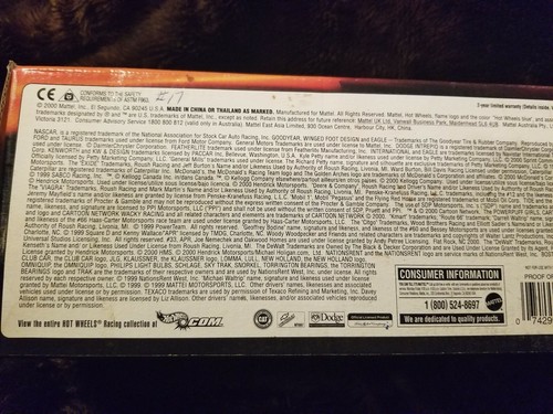 Hot wheels nascar diecast 1/24 dealt 17 ~ SEALED ~ 2001 - Picture 3 of 4