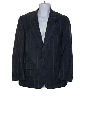 Hardy Amies Men s Gray Pinstripe 100% Wool Blazer Sport Coat 42R