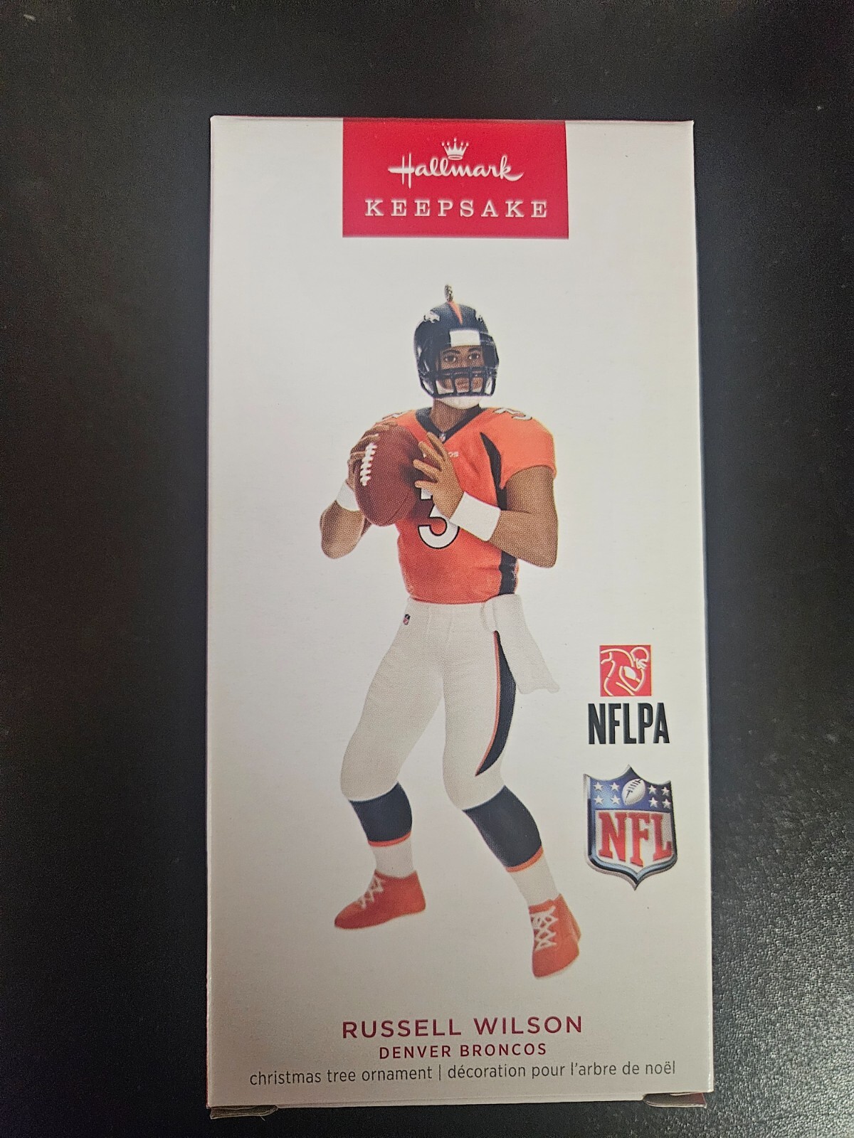 2023 Hallmark NFL Denver Broncos Russell Wilson Ornament New in Box