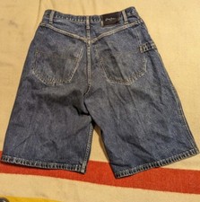 Vintage Y2K Sean John Baggy Skater Carpenter Jean Shorts 34 Wide Leg Grunge