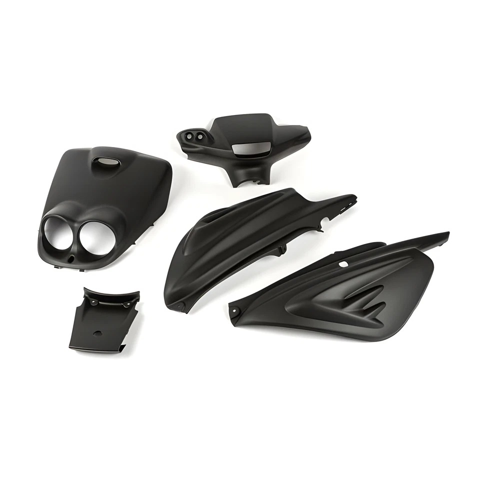Kit de Carénage (5 Pièces) Noir Mat pour MBK Rocket / Yamaha Spy - Photo 2/2